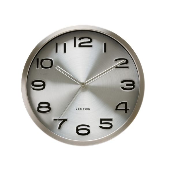 Horloge Maxie acier 29 cm