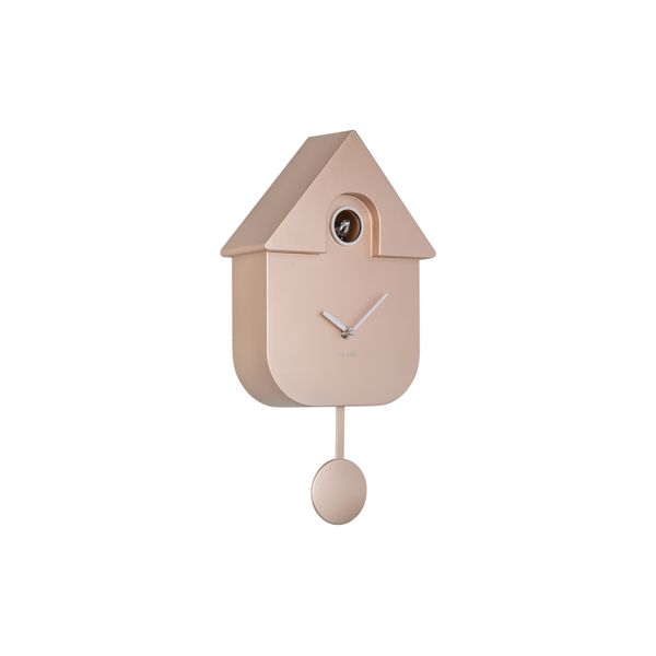 Horloge coucou moderne rose