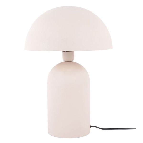 Lampe de table champignon Booz H 43 cm gris chaud