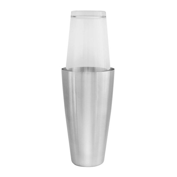 Shaker Boston 2 Pièces Inox Et Verre - 400ml + 600ml | Relaxdays Pour Cocktails Pro