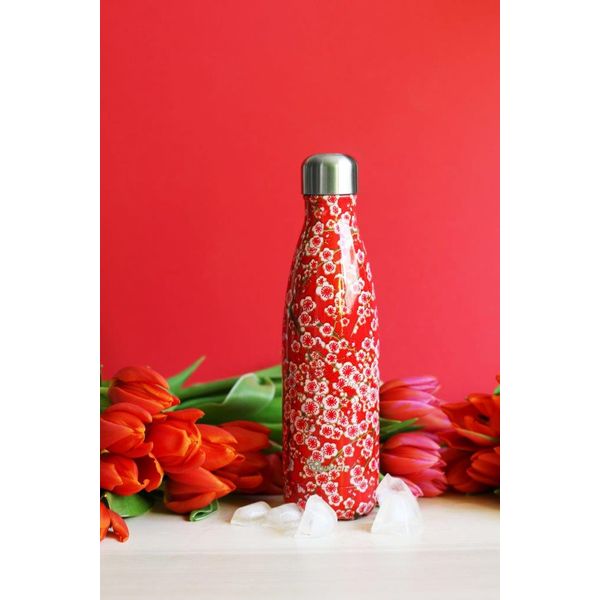 Bouteille isotherme Flowers rouge 500 ml