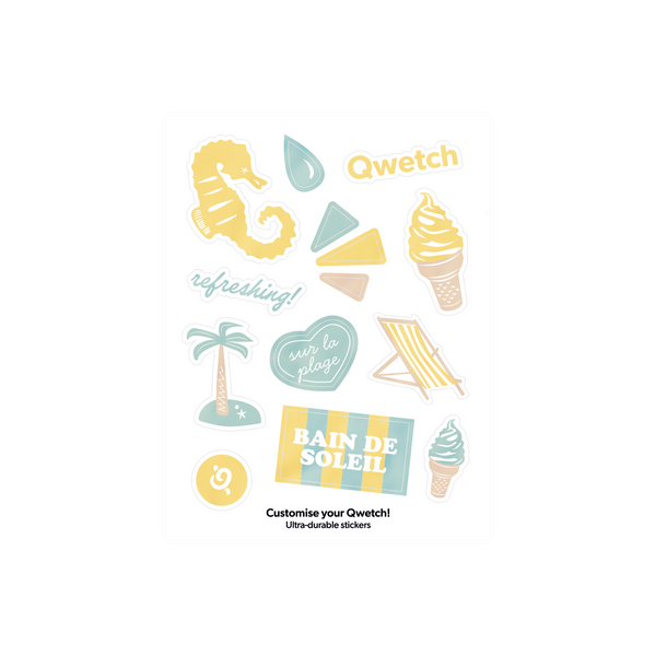 Planche de stickers citron