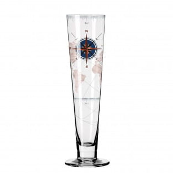 RITZENHOFF 3560012 Verre à Neige Platine Noir Rouge