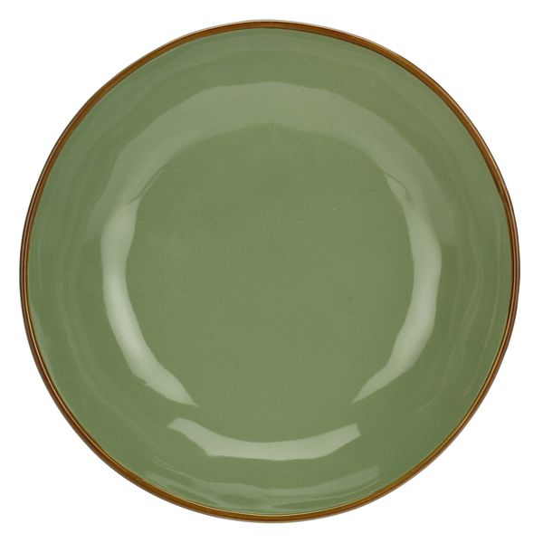 Assiette creuse Concerto vert D21cm