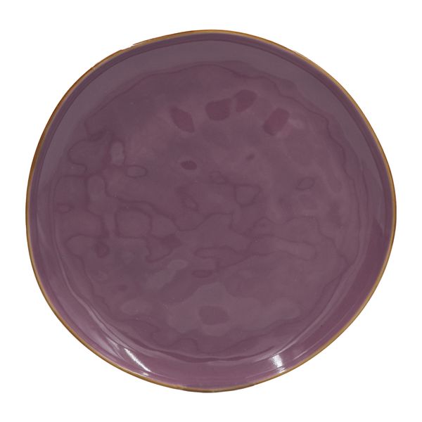 Assiette plate Concerto aubergine