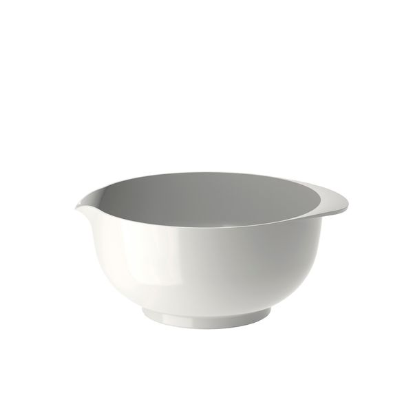 Bol à mixer Margrethe avec bec verseur, en Durostima, Blanc, 5 L