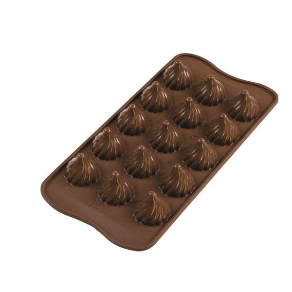 Moule silicone à chocolat flammes SILIKOMART - Culinarion