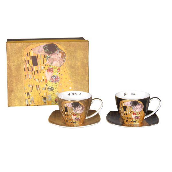 Coffret 2 Tasses à thé Klimt 25 cl SOCADIS - Ambiance & Styles