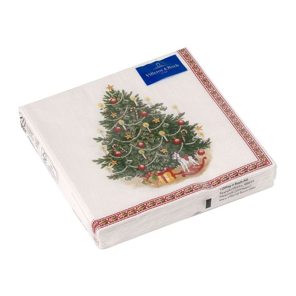 Set de 20 serviettes en papier sapin de Noël Winter Specials Toys 33 x 33 cm