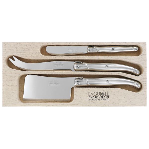 Set fromage Laguiole 3 pièces acier inoxydable
