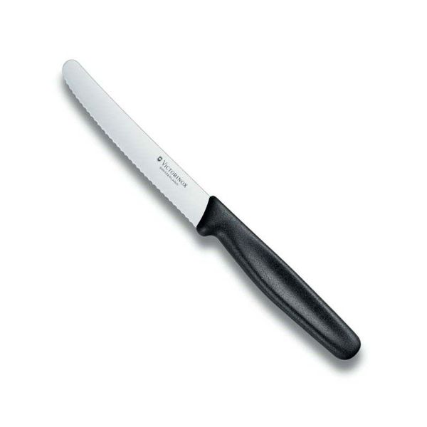 Couteau dentelé Solingen - Couteau à tomates avec dentelure - Manche  robuste - Acier