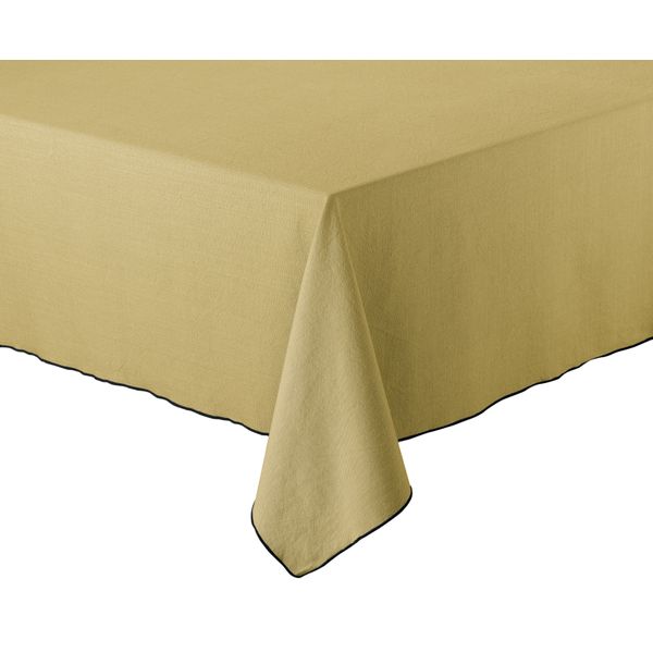 Nappe en coton recyclé Grace 140 x 140 Kaki