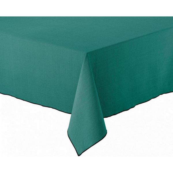 Nappe en coton recyclé Grace 140 x 140 Paon