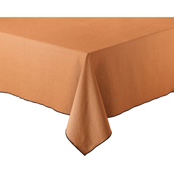 Nappe en coton recyclé Grace 140 x 140 Rouille