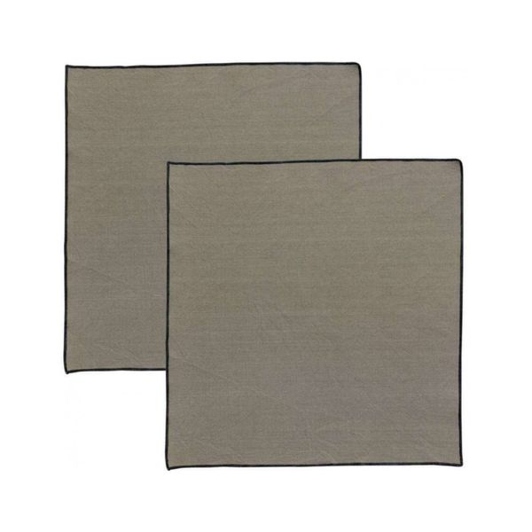 Serviette en coton recyclé Grace 40 x 40 Ombre
