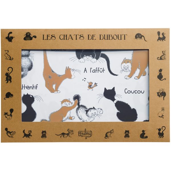 Lot de 2 sets de table Dubout Attitudes Noir/roux 30 x 45