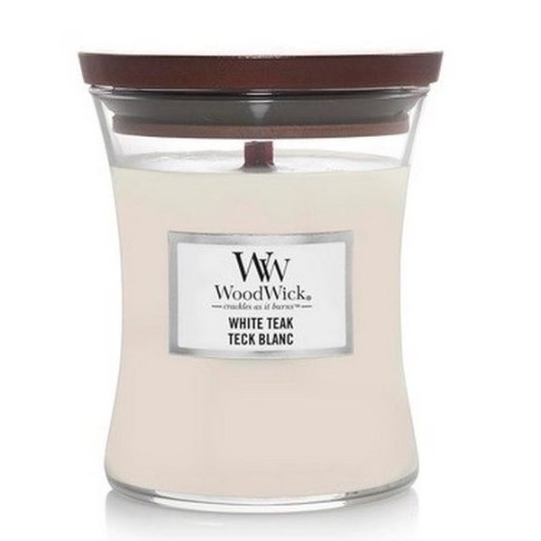 Bougie parfumée Teck blanc Moyenne jarre 275 g