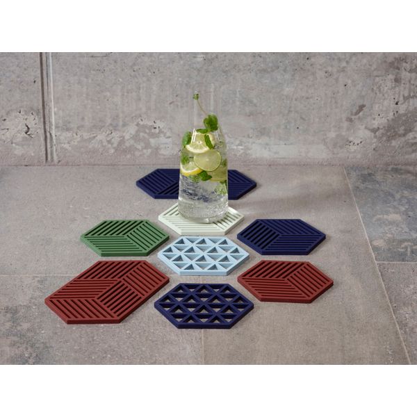 DESSOUS-DE-PLAT HEXAGON MENTHE