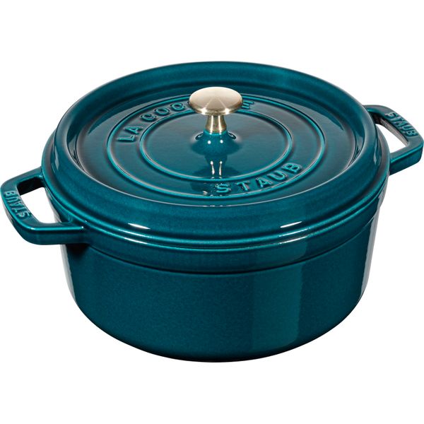 Cocotte en fonte ronde 24 cm La Mer Majolique