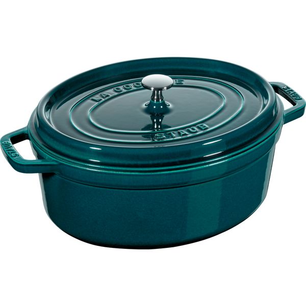 Cocotte en fonte ovale 31 cm La Mer Majolique