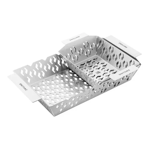 Lot De 8 Paniers Et Brochettes De Barbecue - Grille Anti-Adhésive Pour Légumes Et Viandes