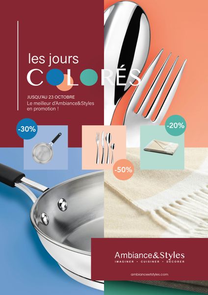 Le dépliant Les jours Colorés